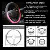 imageValleycomfy Steering Wheel Cover with Microfiber Leather for Car Truck SUV 15 inch PinkPink