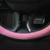 imageValleycomfy Steering Wheel Cover with Microfiber Leather for Car Truck SUV 15 inch PinkPink