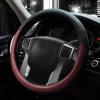 imageValleycomfy Steering Wheel Cover with Microfiber Leather for Car Truck SUV 15 inch PinkWine Red