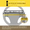 imageValleycomfy Steering Wheel Cover with Microfiber Leather for Car Truck SUV 15 inch PinkZBlack