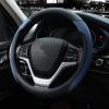imageValleycomfy Steering Wheel Cover with Microfiber Leather for Car Truck SUV 15 inch PinkZBlue