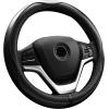 imageValleycomfy Steering Wheel Covers Universal 15 inch  Genuine Leather Breathable Anti Slip ampamp Odor Free Black with Red Lines M14quot 1215quot 14Black with Black Lines