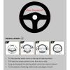 imageValleycomfy Steering Wheel Covers Universal 15 inch  Genuine Leather Breathable Anti Slip ampamp Odor Free Black with Red Lines M14quot 1215quot 14Coffee
