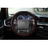 imageValleycomfy Steering Wheel Covers Universal 15 inch  Genuine Leather Breathable Anti Slip ampamp Odor Free Black with Red Lines M14quot 1215quot 14Coffee