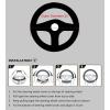 imageValleycomfy Steering Wheel Covers Universal 15 inch  Genuine Leather Breathable Anti Slip ampamp Odor Free Black with Red Lines M14quot 1215quot 14White Line