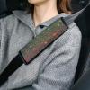 imageValleycomfy Universal Velvet Seat Belt Shoulder Pads with Bling Rhinestones Car Seat Belt CoverCrystal Handbrake Cover Bling Ring Set 4 Pack Set