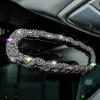 imageValleycomfy Bling Car Rear View Mirror Accessories Rhinestones Car Rear View Mirror Cover for Women Elastic Plush Car Mirror Accessories Bling Car Accessories for Women Colorful