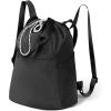 imageValleycomfy Drawstring Backpack with Wet PocketWaterproof Drawstring BagGym Backpack for BeachPoolSwim and TravelPurpleBlack2