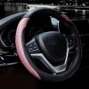 imageValleycomfy Steering Wheel Cover with Microfiber Leather for Car Truck SUV 15 inch PinkZPink