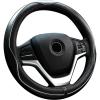 imageValleycomfy Steering Wheel Covers Universal 15 inch  Genuine Leather Breathable Anti Slip ampamp Odor Free Black with Red Lines M14quot 1215quot 14White Line