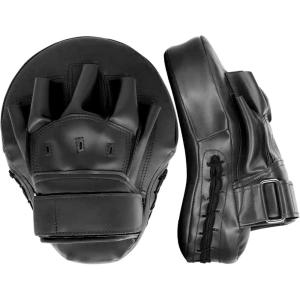 imageValleycomfy Boxing Curved Focus Punching Mitts Leatherette Training Hand PadsBlack