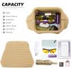 imageValleycomfy Beach ClutchWoven Clutch PursesCloud Dumpling Pouch PurseCrossbody BagsHollow Evening Bag for WomenKhaki