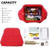 imageValleycomfy Beach ClutchWoven Clutch PursesCloud Dumpling Pouch PurseCrossbody BagsHollow Evening Bag for WomenRed