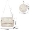 imageValleycomfy Messenger BagCanvas Messenger Bag with Star PurseCrossbody Bag for WomenBeige