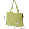 imageValleycomfy Corduroy Tote Bag for Women Travel Crossbody Bag Purse Women Shoulder Bags Work Handbags Everyday Hobo BagGrass Green