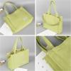 imageValleycomfy Corduroy Tote Bag for Women Travel Crossbody Bag Purse Women Shoulder Bags Work Handbags Everyday Hobo BagGrass Green