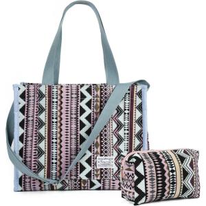 imageValleycomfy Corduroy Tote Bag for Women Travel Crossbody Bag Purse Women Shoulder Bags Work Handbags Everyday Hobo BagPink Bohemian