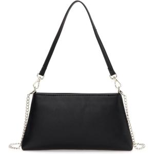 imageValleycomfy Women Clutch Purses Ladies Pu Leather Evening Bag Shoulder Bag Handbag for PartyWeddingCocktailPromClubBlack