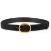 imageValleycomfy Womens Leather Suede Waist Belt for Casual Dress Jeans Ladies with Gold BuckleBlack